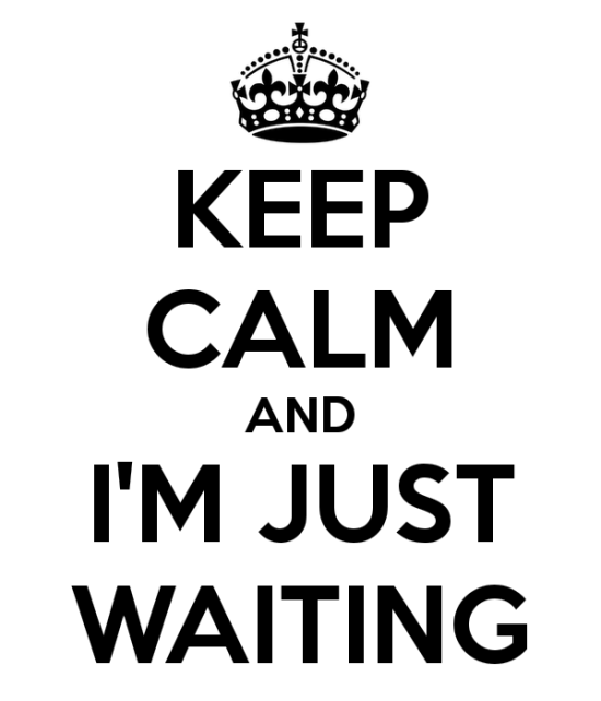 Keep Calm And I'm Just Waiting-fv723
