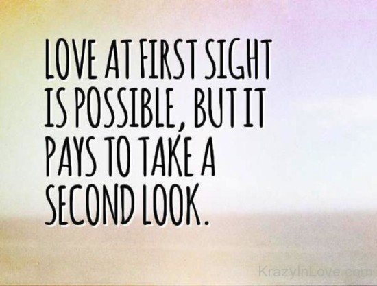 Love At First Sight Is Possible-DG513