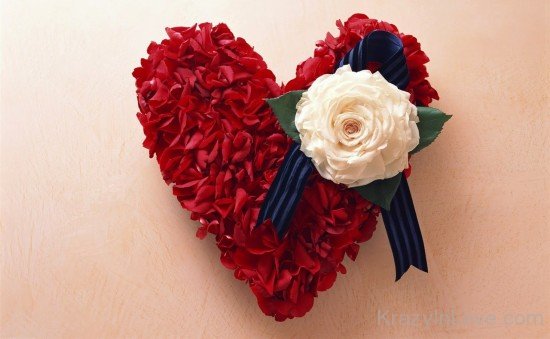 Roses Heart Bouquet-rv515