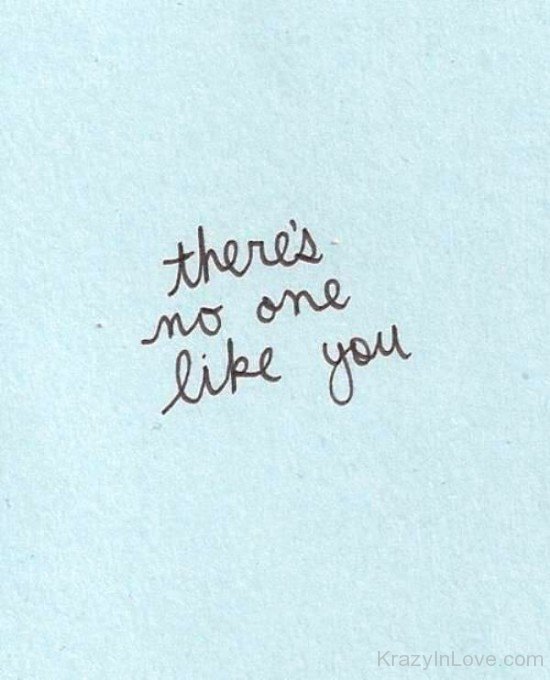 There's No One Like You-vt419