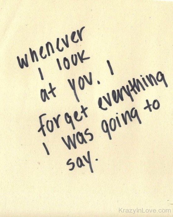 Whenever I Look At You-yn918
