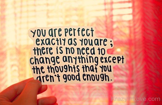 You Are Perfect Excatly As You Are-vb629