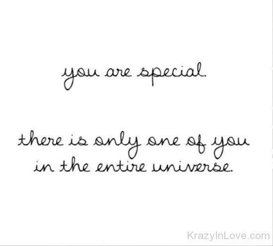 You Are Special There Is Only-mu423