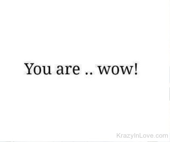 You Are Wow-vb632