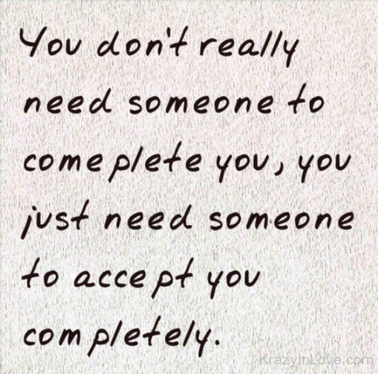 You Don't Really Need Someone-dv538