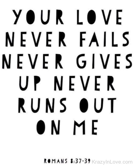 You Love Never Fails Never Gives Up-sd214