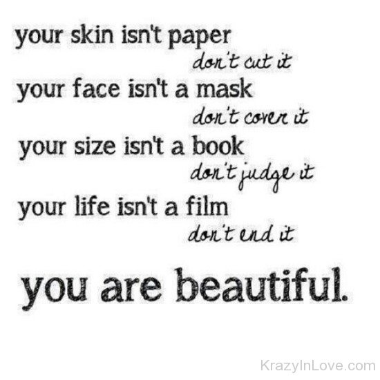 Your Skin Isn't Paper Don't Cut It-vb638