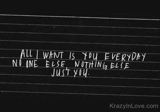 All I Want Is You Everyday-tyh601