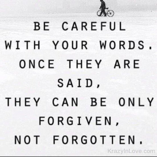 Be Careful With Your Words-tre203