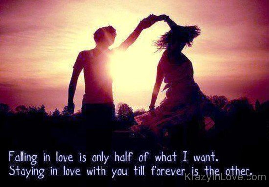 Falling In Love Is Only Half Of What I Want-qav403