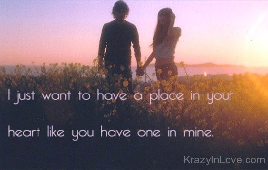 I Just Want To Have A Place In Your-tyh607