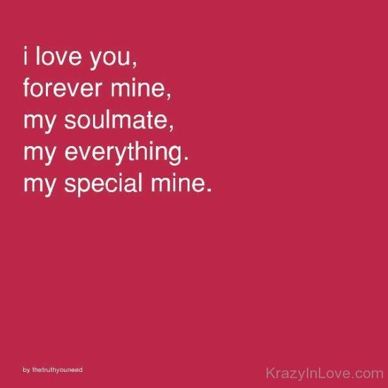 I Love You,Forever Mine-tvc307