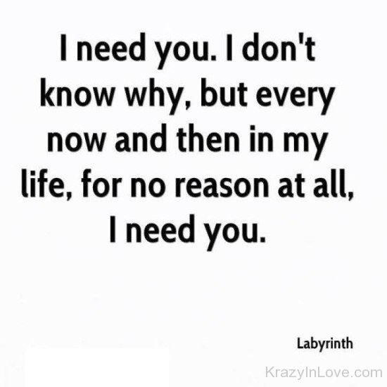 I Need You,I Don't Know Why-ynb522