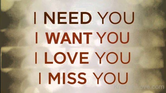I Need You,Want You,Love You,Miss You-tyh610