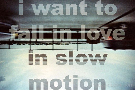 I Want To Fall In Love In Slow Motion-rex224