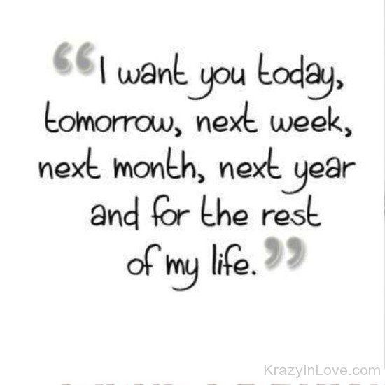 I Want You For The Rest Of My Life-tyh618