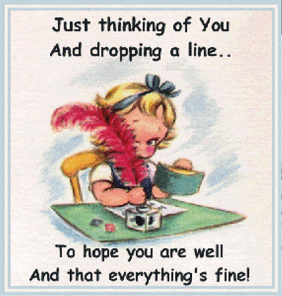 Just Thinking Of You And Dropping A Line-tbn314