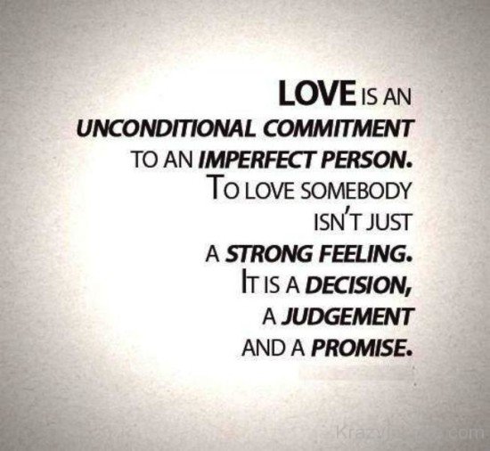 Love Is An Unconditional Commitment-tmu710
