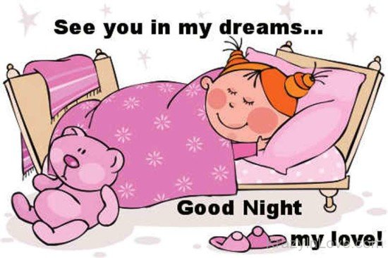See In You In My Dreams Good Night My Love-ptc344