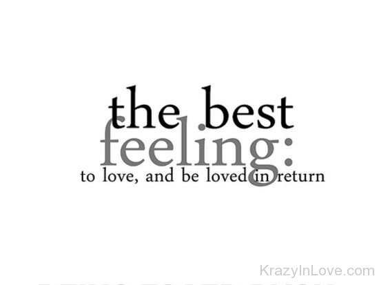 The Best Feeling To Love,And Be Loved-qaz333