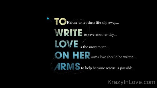 To Write Love On Her Arms-qav426