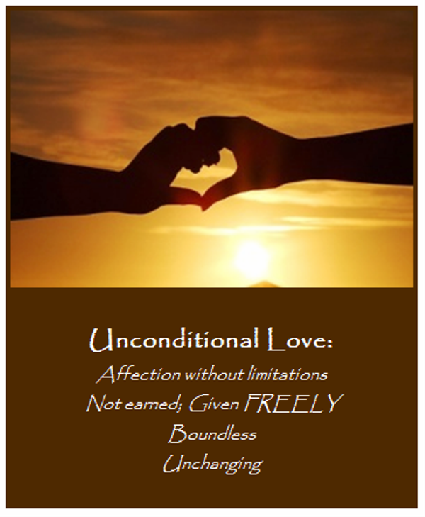 Unconditional Love Affection Without Limitations.