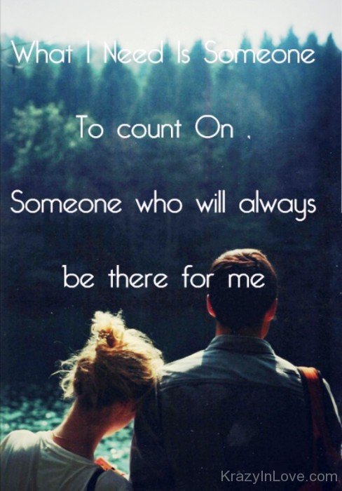 What I Need Is Someone To Count On-evb538