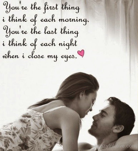 You're The First Thing I Think Of Each Morning-ybr548