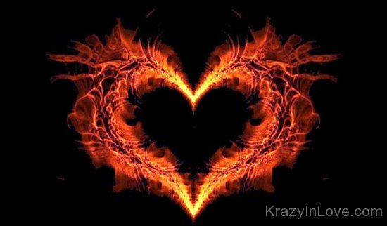 Burningg Heart Love Image-tvw231
