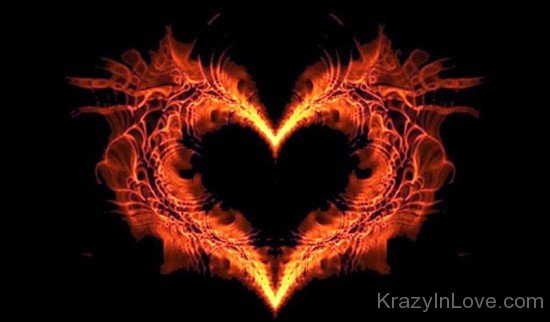 Burningg Heart Love Image-tvw231