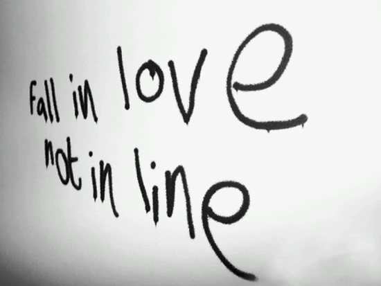 Fall In Love Not In Line-ikm207