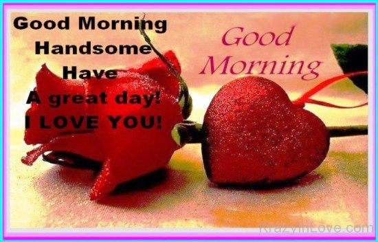 Good Morning Handsome Have A Great Day-rwq111