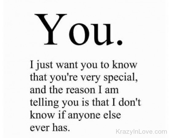 I Just Want You To Know That You're Very Special-tmy7020