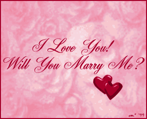 I Love You Will You Marry Me Heart Beating-vcx307