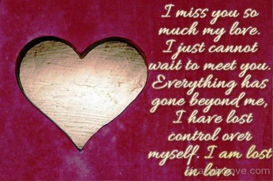 I Miss You So Much My Love-YTE315