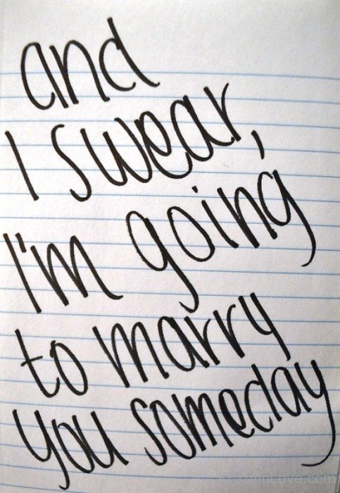 I Swear I'm Going To Marry You Someday-vcx311