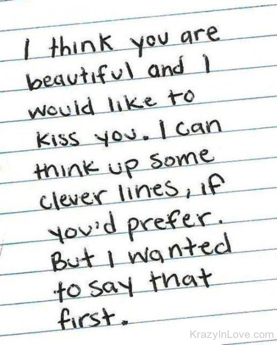 I Think You Are Beautiful