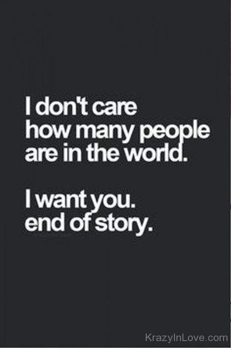 I Want You End Of Story-tmy7050
