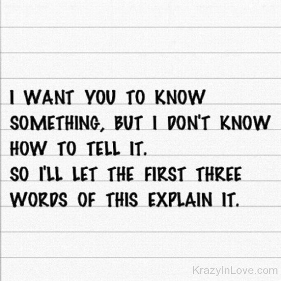 I Want You To Know Something-tmy7070