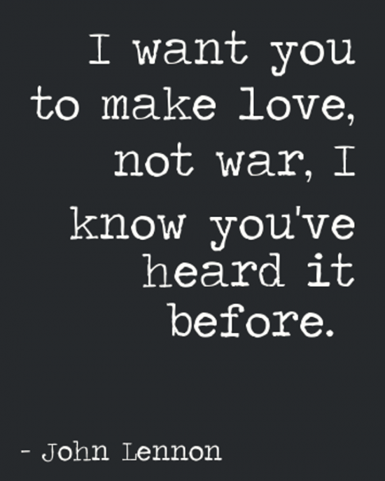 I Want You To Make Love,Not War-tmy7075