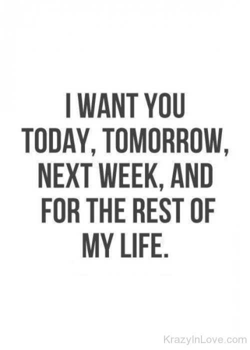 I Want You Today,Tomorrow,Next Week-tmy7079