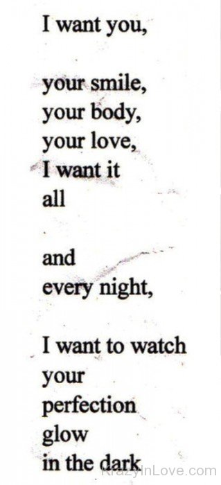 I Want You,Your Smile,Body,Love I Want It All-tmy7081