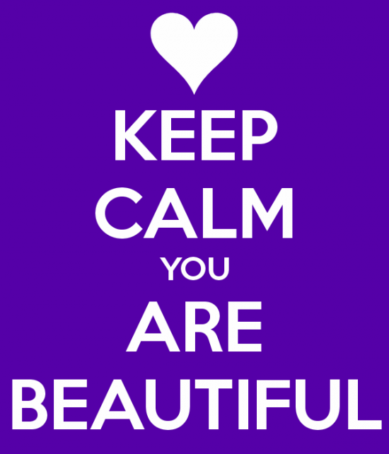 Keep Calm You Are Beautiful-ybe2035