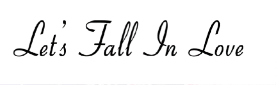 Let's Fall In Love-ikm244