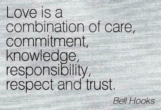 Love Is Combination Of Care,Respect And Trust-ybt512