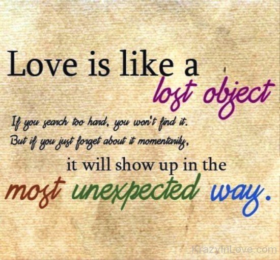 Love Is Like A Lost Object-ukl825