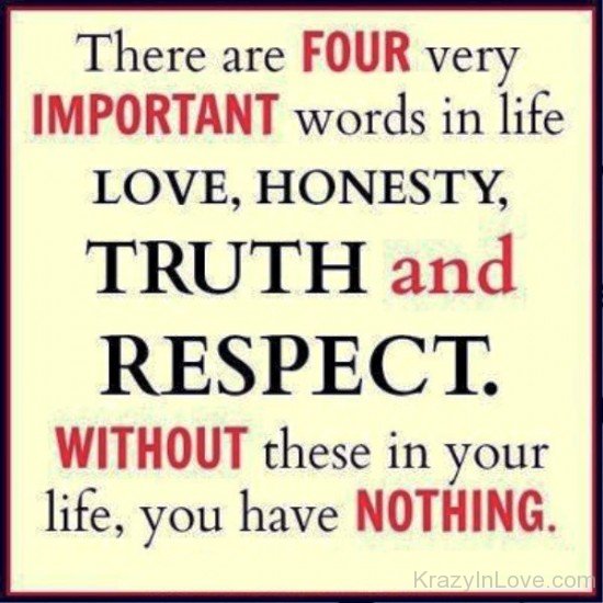 Love,Honest,Truth And Respect-ybt518