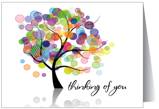 Thinking Of You Colourful Tree Image-twq138