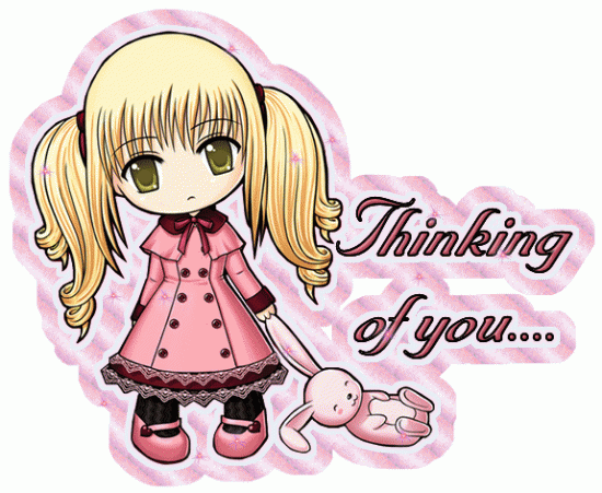Thinking Of You Doll Glitter Image-twq140