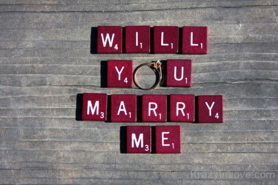 Will You Marry Me Golden Ring Picture-vcx351